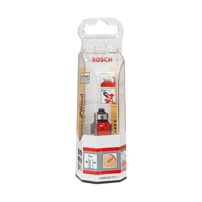 Фреза Bosch Professional карнизна Expert S8, R2, D16.7, L12.7 (2.608.629.371) зображення 2