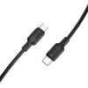 Дата кабель USB-C to USB-C 1.0m 60W silicone black BOROFONE (6941991115455)