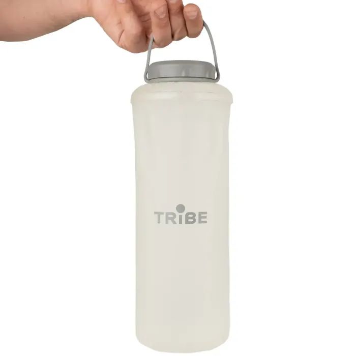Бутылка для воды Tribe Soft Bottle 1,5 л TPU м'яка crystal-white (T-FE-0024-crystal-white)