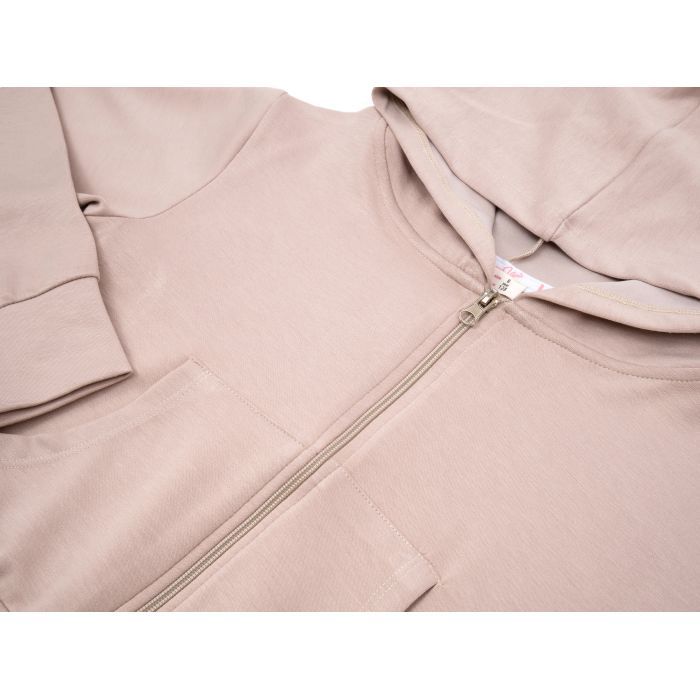 Спортивний костюм дитячий Breeze на блискавці з капюшоном (21207-140G-beige) зображення 6