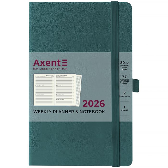 Тижневик Axent датований 2026 Partner Strong 125х195, синій (8505-26-02-A) зображення 2