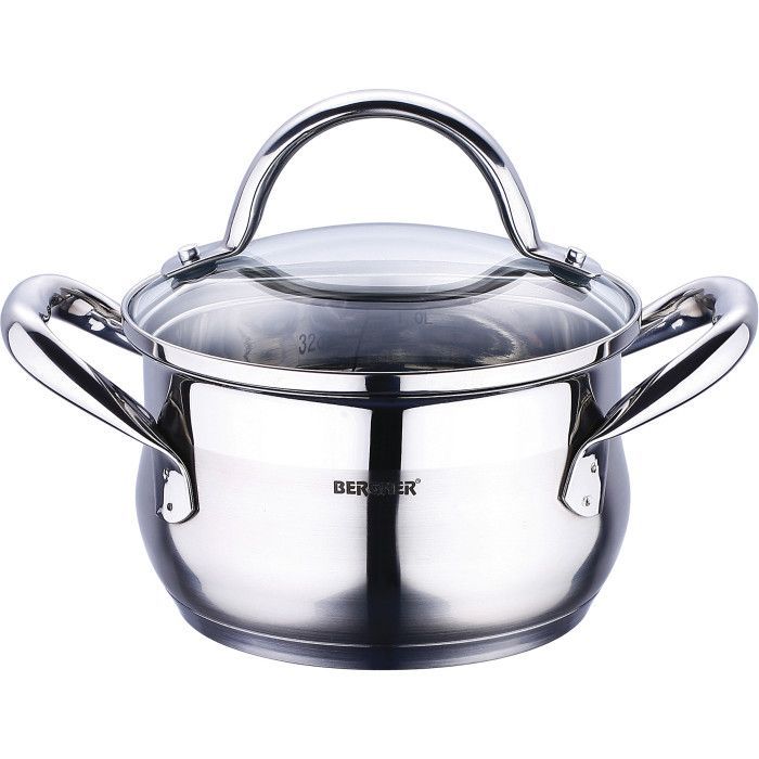 Каструля Bergner Gourmet, з кришкою 3,3 л (BG-6507)