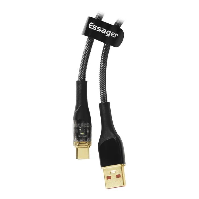 Дата кабель USB 2.0 AM to USB-C 2.0m 7A black Essager (EXCT-XJA01-P)