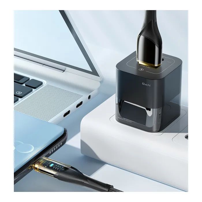 Дата кабель USB 2.0 AM to USB-C 2.0m 7A black Essager (EXCT-XJA01-P) зображення 6