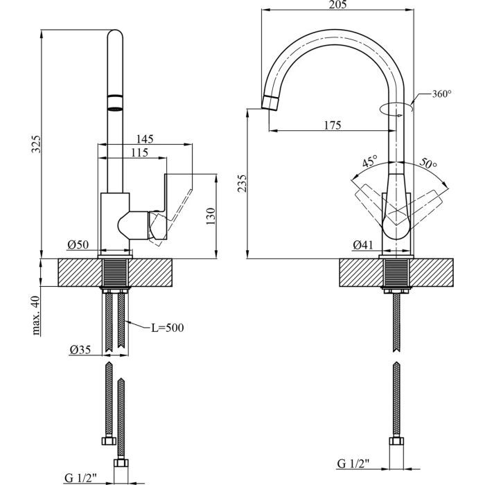 Смеситель Kroner Hagen-C030 (CV032257) изображение 9
