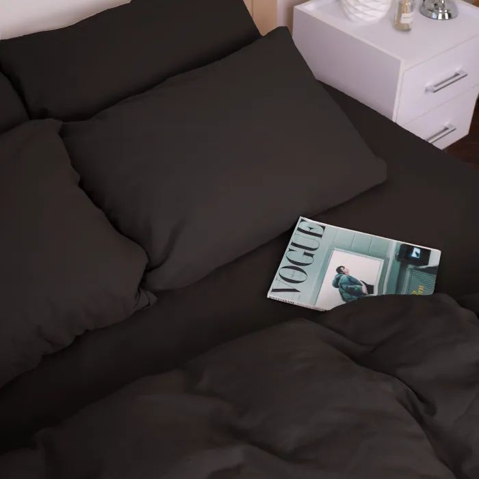 Постельное белье MirSon 002 Black Фланель 175х210 Двуспальный (2200009648250) изображение 10