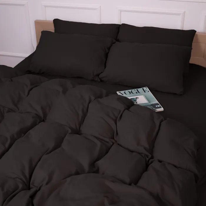 Постельное белье MirSon 002 Black Фланель 175х210 Двуспальный (2200009648250) изображение 11