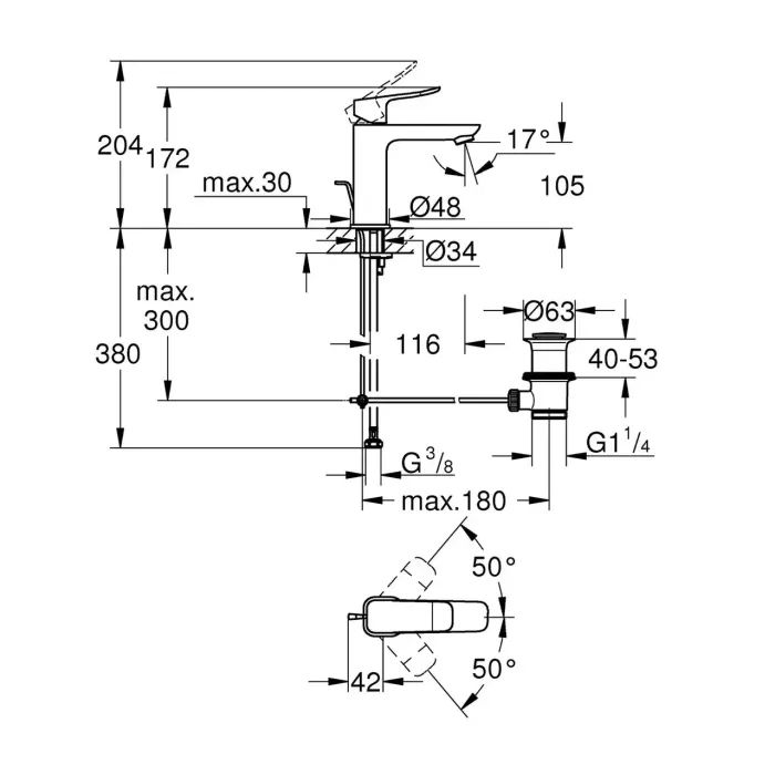 Змішувач Grohe QuickFix 1018322430 зображення 4