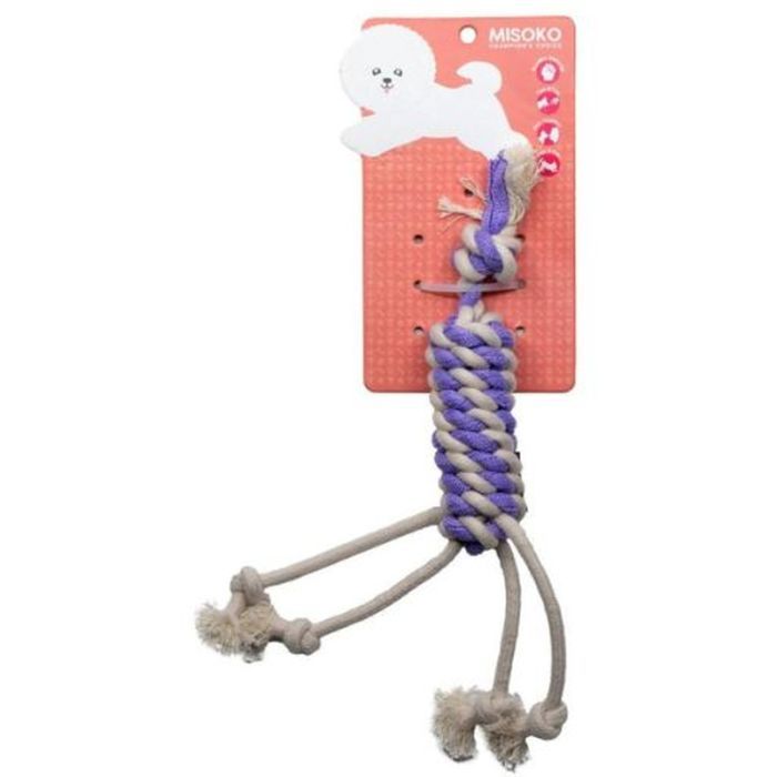 Игрушка для собак MISOKO&CO Веревка с фиолетовой лентой 33 см (MSKAKDT5905-V)
