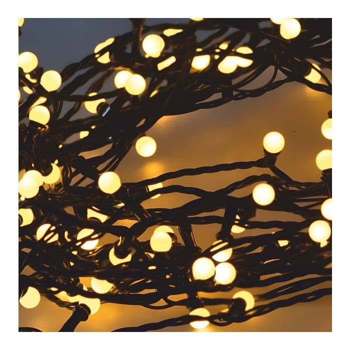 Гирлянда Chomik Кульки-змійка 200 LED 16 м, теплий білий, IP44, від мережі (5900779880146) изображение 2