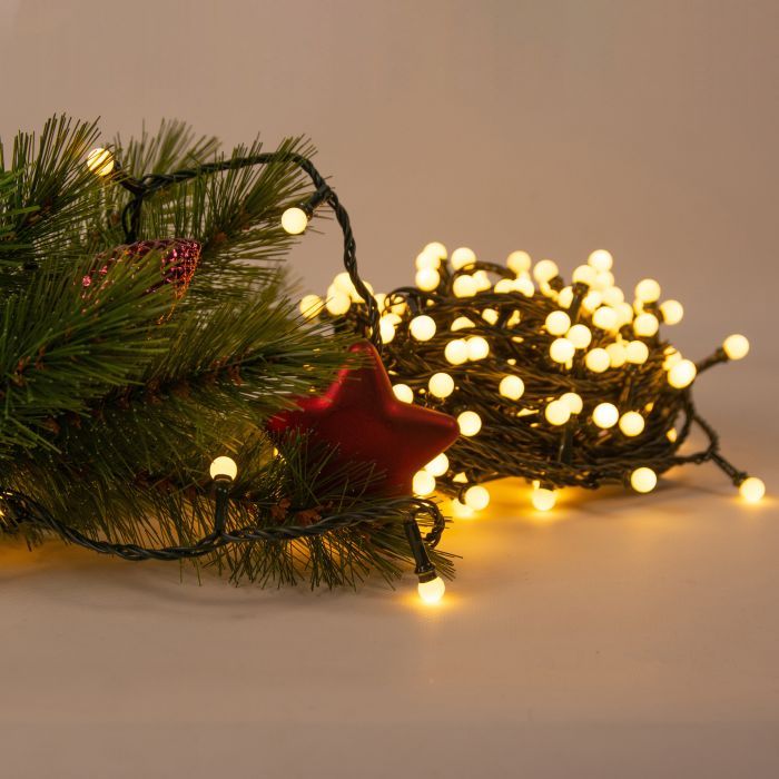 Гирлянда Chomik Кульки-змійка 200 LED 16 м, теплий білий, IP44, від мережі (5900779880146) изображение 4