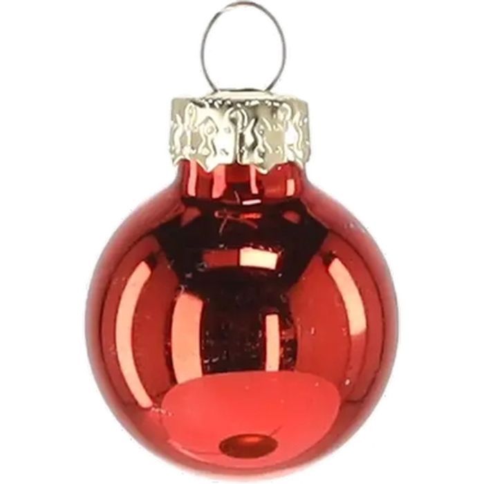 Елочная игрушка Chomik скляні кульки 24 шт, 2,5 см, червоні (5900779882126_3) изображение 3