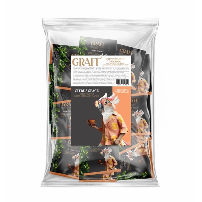 Чай Graff Citrus space с ароматом бергамота и лимона 50х1.5 г (gr.11822)