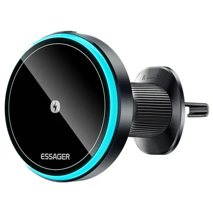 Универсальный автодержатель Essager Element magnetic wireless charging car bracket outlet+paste mode (EZJCX-YS01-Z) изображение 2