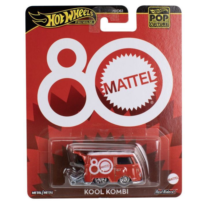 Машина Hot Wheels Pop culture Volkswagen Kool Kombi Mattel 80th (JBL68) изображение 6