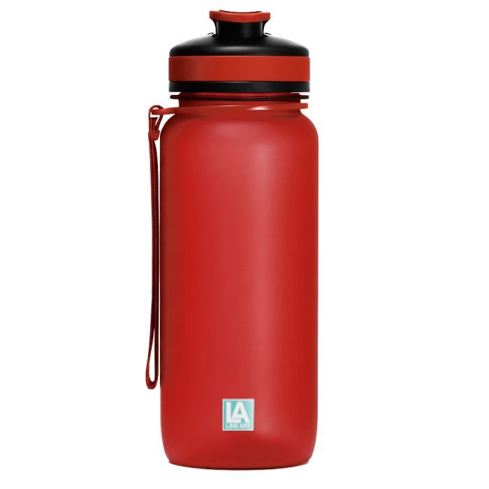 Пляшка для води Line Art Flores 650 мл червоний (60014218LA-02) зображення 3