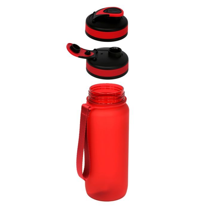 Пляшка для води Line Art Flores 650 мл червоний (60014218LA-02) зображення 4