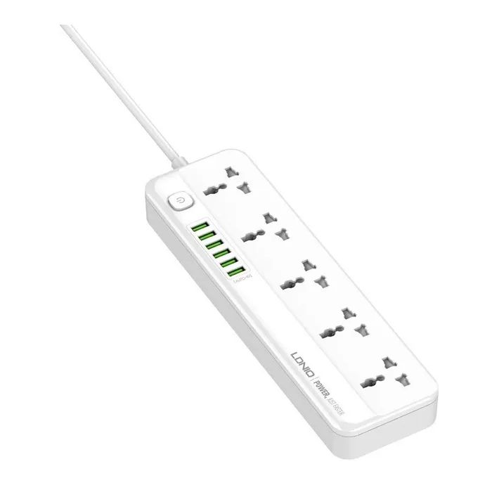 Сетевой фильтр питания LDNIO SC5614 5роз. 3USB 2м (SC5614) изображение 3