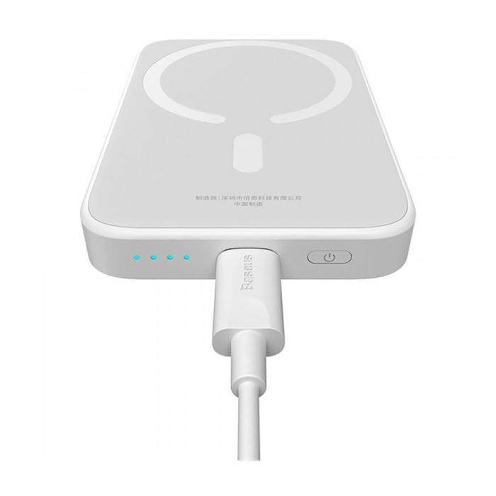 Батарея универсальная Baseus Magnetic Wireless Mini Air 6000mAh 20W PD, QC, Qi-15W, Black (P10059002113-00) изображение 10