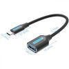 Переходник OTG USB 3.1 AF to USB-C 0.15m black VENTION (CCVBB) изображение 2