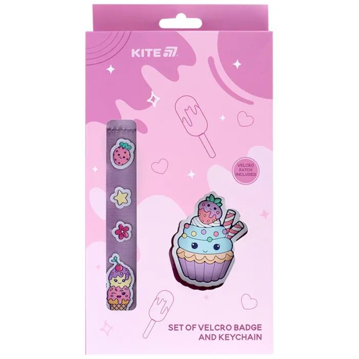 Бейдж Kite набор на липучке и подвеска (K25-3010-2)