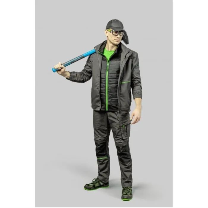 Штани робочі Hoegert LEMBERG HT5K802-1-M 65% поліестер/35% бавовна темно-сірі, M (50) (HT5K802-1-M) зображення 4