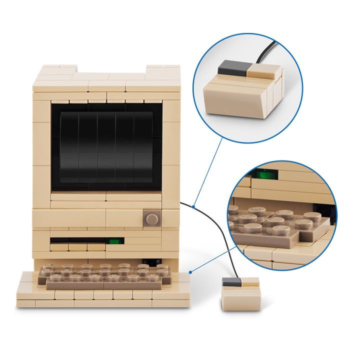 Конструктор Max в капсуле Retro S1 – Компьютер Макинтош (83185AGQ8) изображение 5