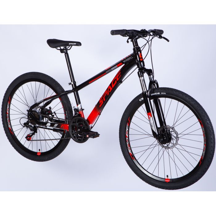 Велосипед Space 24" MERCURY DD FR рама-11" AL 2026 чорно-червоний (OPS-SP-24-065) изображение 2