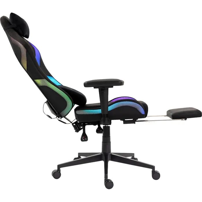 Кресло игровое GT Racer X-2403 Black (X-2403 Black RGB) изображение 8