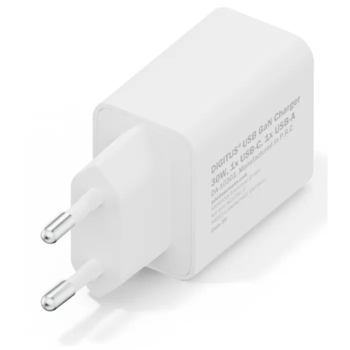 Зарядний пристрій Digitus 1xUSB-C + 1xUSB 30W GaN (DA-10301) зображення 3