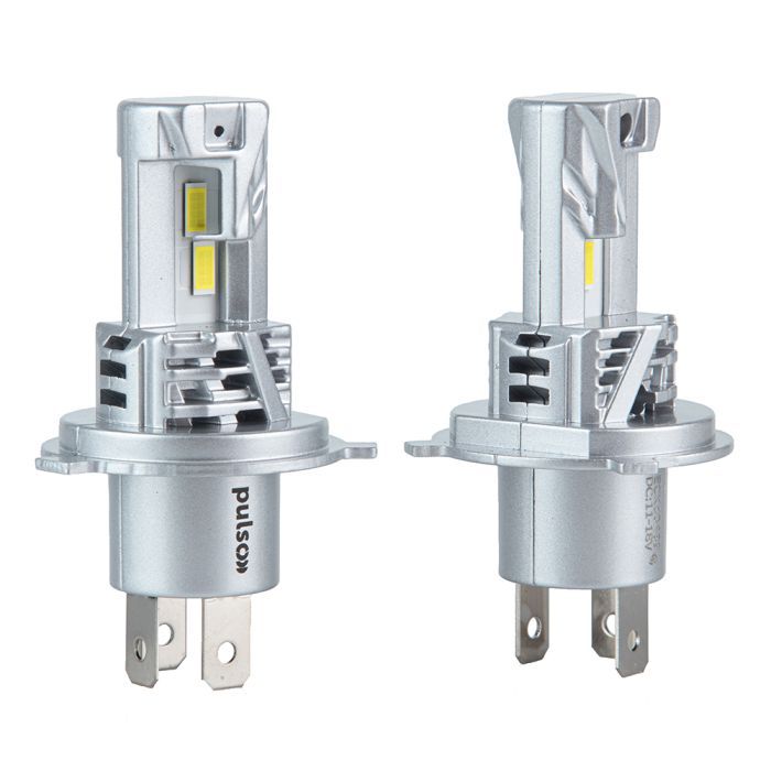 Автолампа PULSO LED-chips 7535/9-18v/2x28w/6000Lm/6500K (M6-H4) изображение 3
