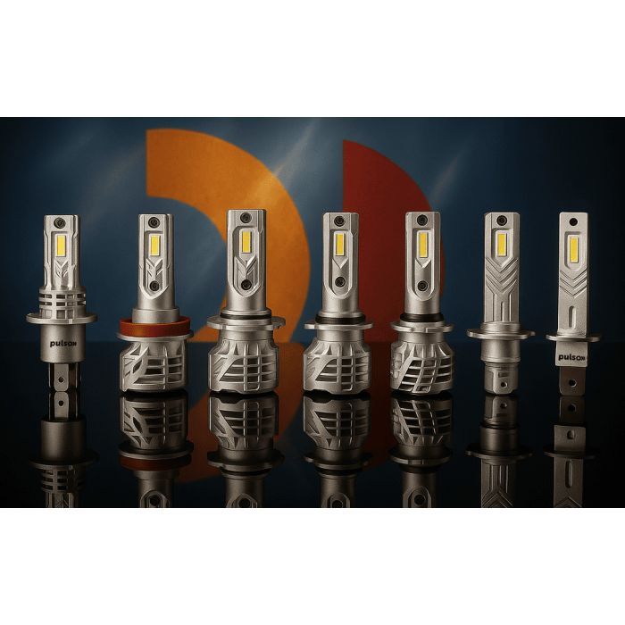 Автолампа PULSO LED-chips 7535/9-18v/2x28w/6000Lm/6500K (M6-H4) изображение 7