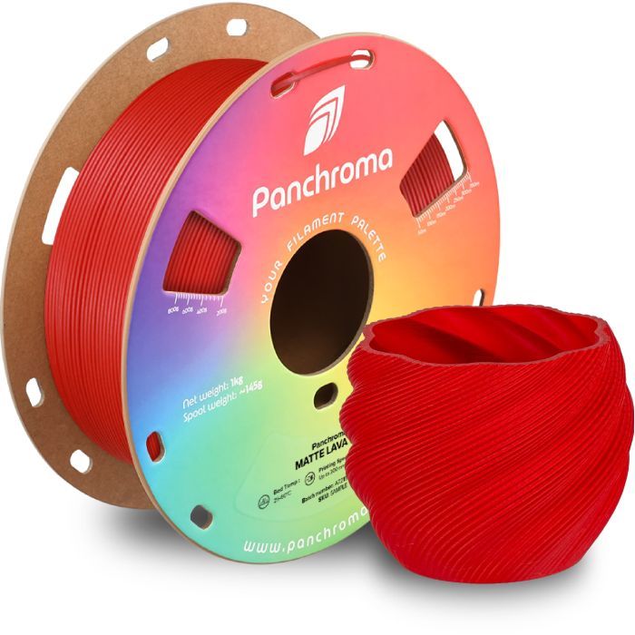 Пластик для 3D-принтера Polymaker PLA PANCHROMA MATTE 1,75mm 1kg LAVA RED (CA04021) изображение 4