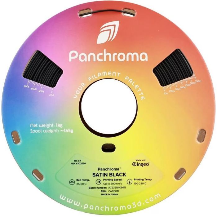 Пластик для 3D-принтера Polymaker PLA PANCHROMA SATIN 1,75mm 1kg BLACK (CA05011) зображення 2