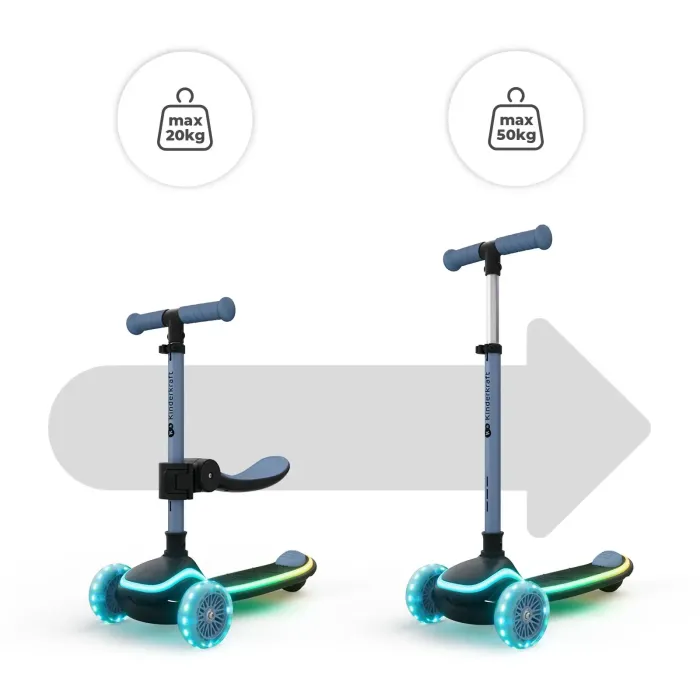 Самокат Kinderkraft 2-в-1 Raket Up Blue (KRRAUP00BLU0000) (5902533930043) изображение 2