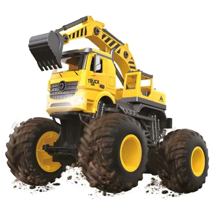 Конструктор Otamanko Автоконструктор BIGFOOT Вездеход Экскаватор (FY002A (yellow))