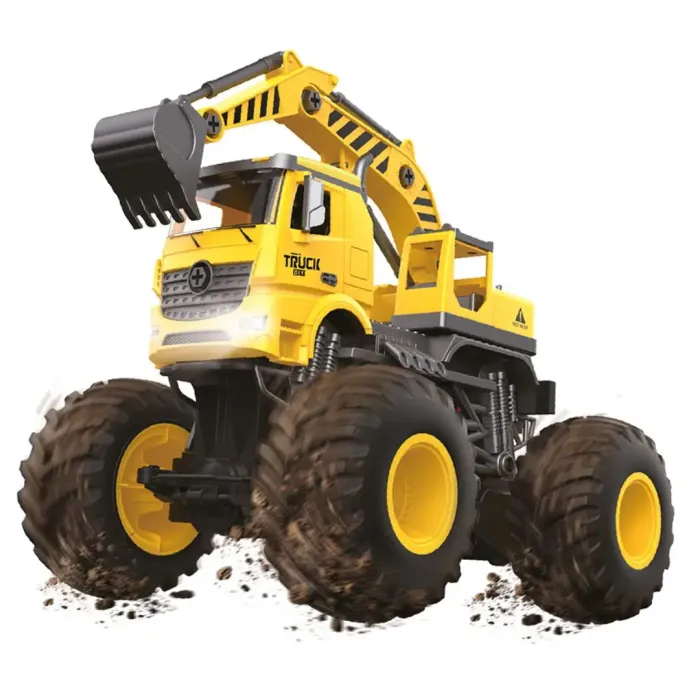 Конструктор Otamanko Автоконструктор BIGFOOT Вездеход Экскаватор (FY002A (yellow))