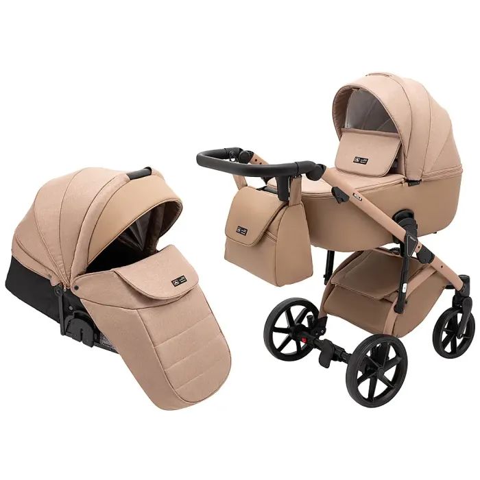 Коляска Adamex 2 в 1 Nola Natura 4 cappuccino (681681)
