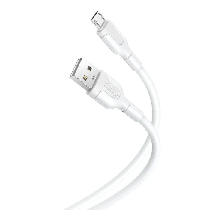 Дата кабель USB 2.0 AM to Micro 5P 1.0, 2A white XO (NB212-AM.white)