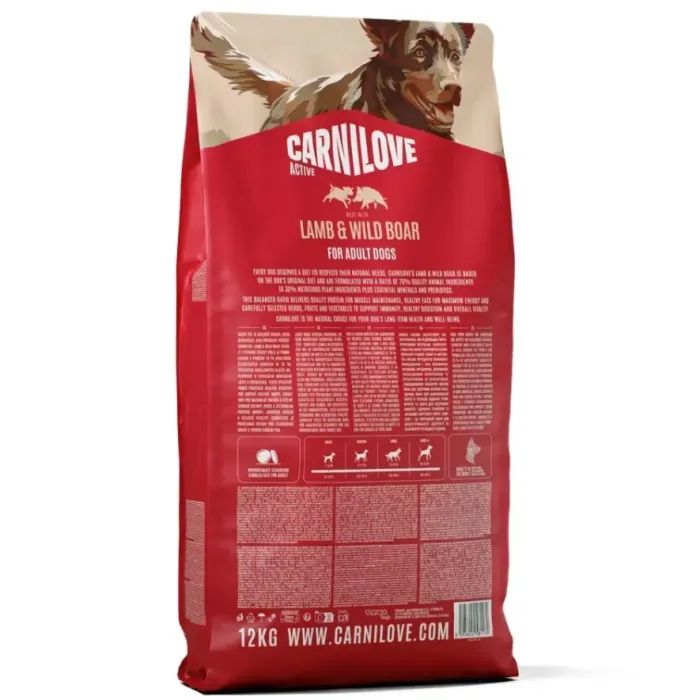 Сухий корм для собак Carnilove Active Lamb & Wild Boar 12 кг (8595602581139) зображення 2