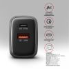 Зарядний пристрій AXAGON 1xUSB-C PD67W + 1xUSB QC4+ PPS display gray (ACU-PQ67D) зображення 5