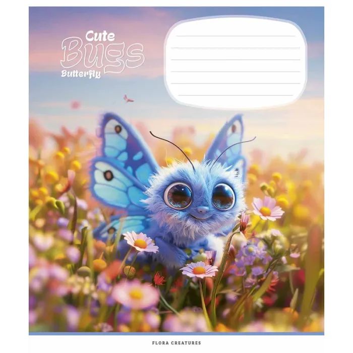Тетрадь Школярик Cute bugs 12 листов клетка (012-3462K) изображение 3