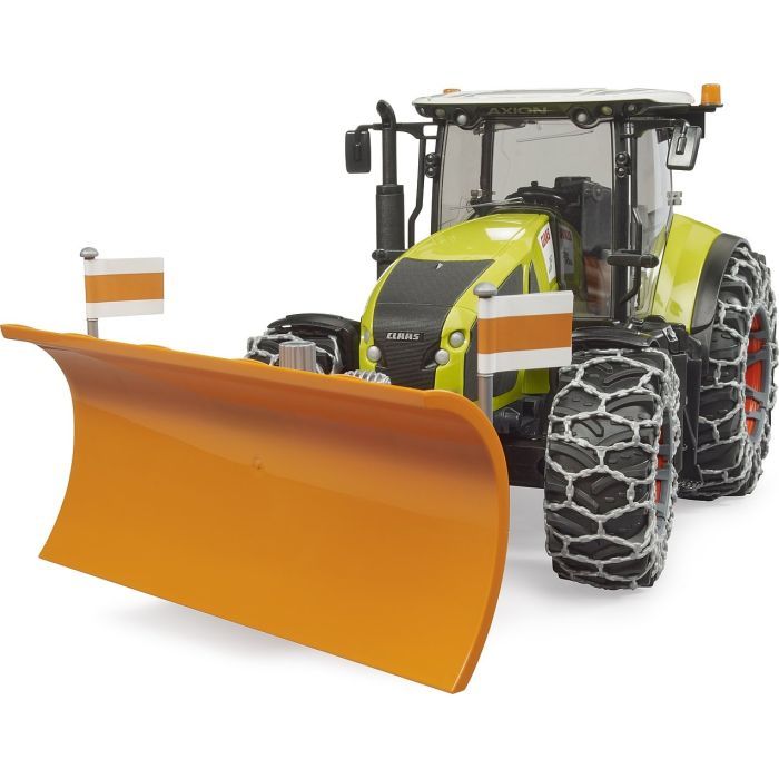 Масштабная модель автомобиля Bruder Трактор Claas Axion 950 для уборки снега (03018) изображение 3