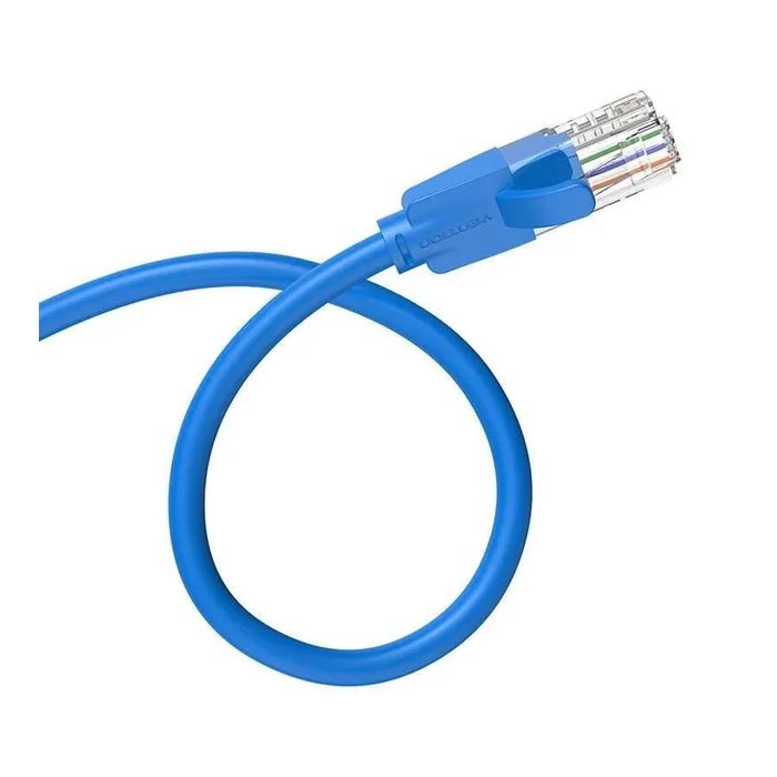 Патч-корд 0.5м, UTP cat 6 RJ-45 blue Vention (IBELD) изображение 4