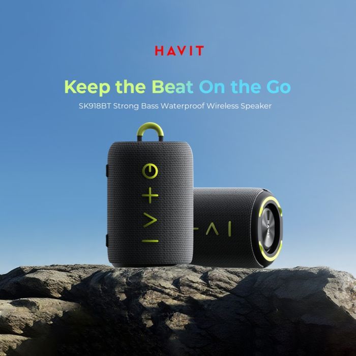 Акустическая система Havit SK918BT IPX6 15W Black (6939119050443) изображение 6