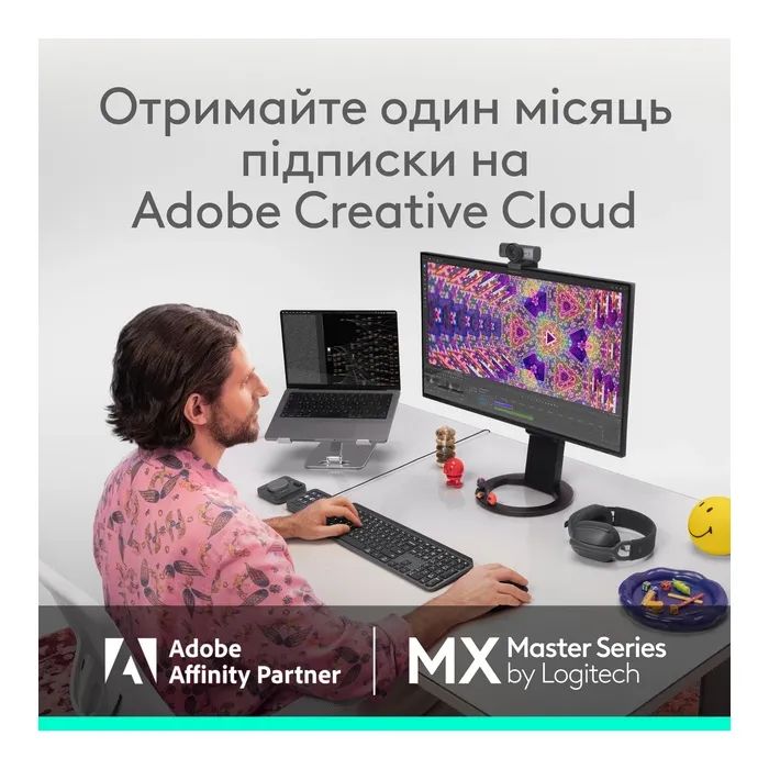 Мышка Logitech MX Master 4 Performance Wireless/Bluetooth Pale Gre (910-007563) изображение 11