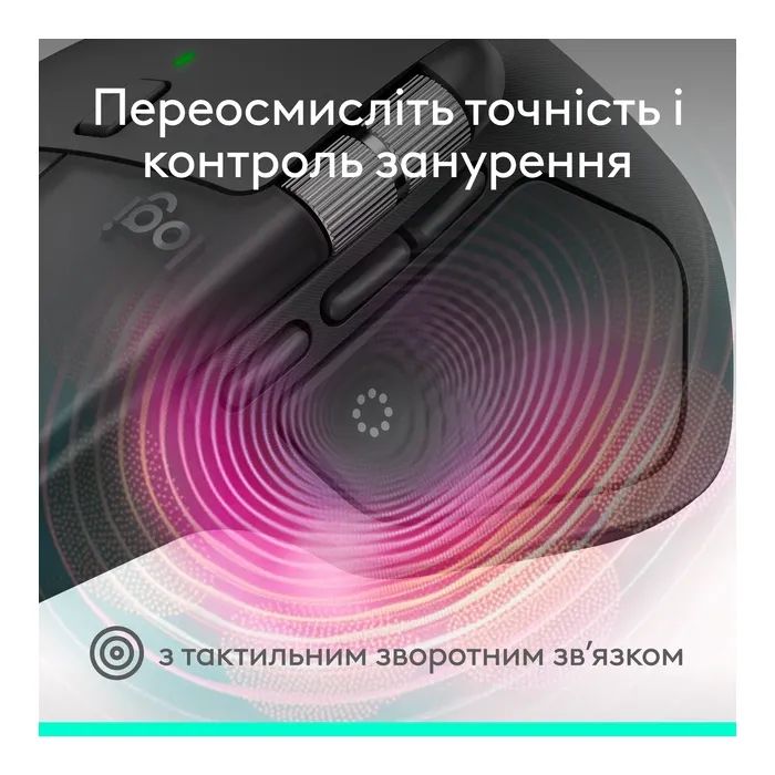 Мышка Logitech MX Master 4 Performance Wireless/Bluetooth Pale Gre (910-007563) изображение 2