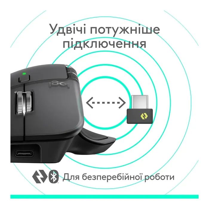 Мышка Logitech MX Master 4 Performance Wireless/Bluetooth Pale Gre (910-007563) изображение 6