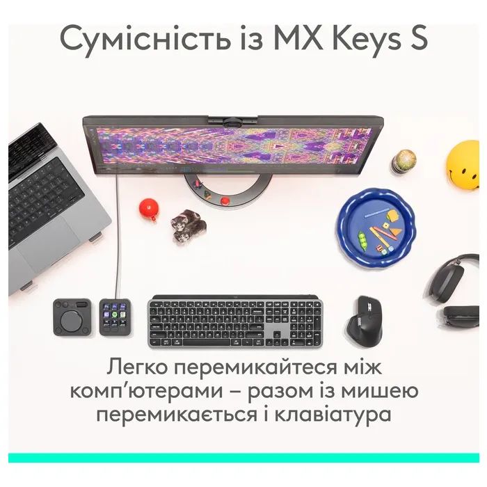 Мышка Logitech MX Master 4 Performance Wireless/Bluetooth Pale Gre (910-007563) изображение 7