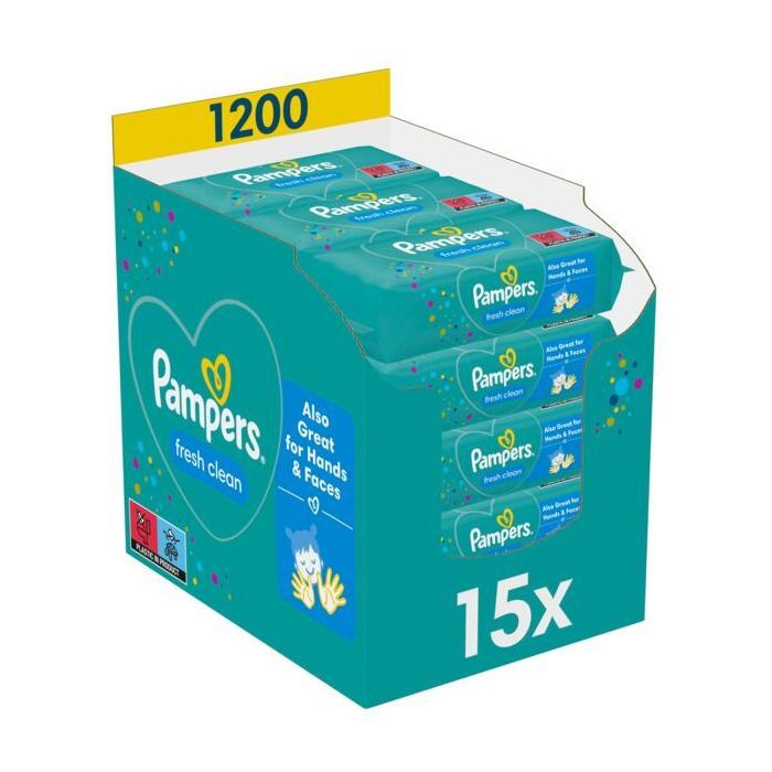 Детские влажные салфетки Pampers Fresh Clean 80 шт х 12 пачок (960 шт) (8006530134552)
